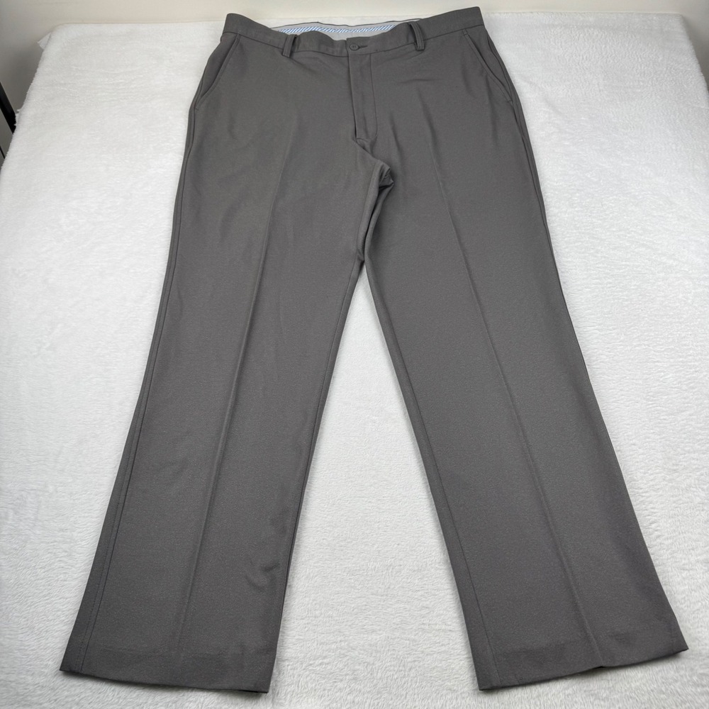 FootJoy Golf Pants Mens 38x32 Gray Performance Stretch Flat Front Slacks